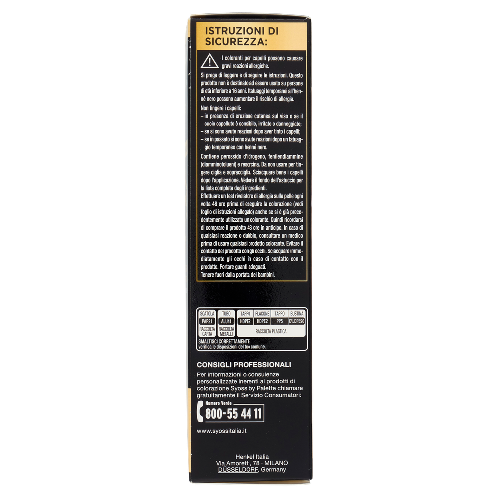 Colorazione Capelli Oleo 8.50 Biondo Cenere Naturale Syoss By Palette - Foto 2