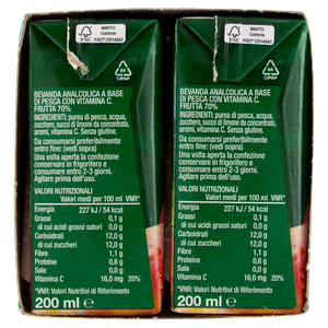 Succo Di Frutta Pesca Optimum Yoga 6x200 Ml - Foto 2