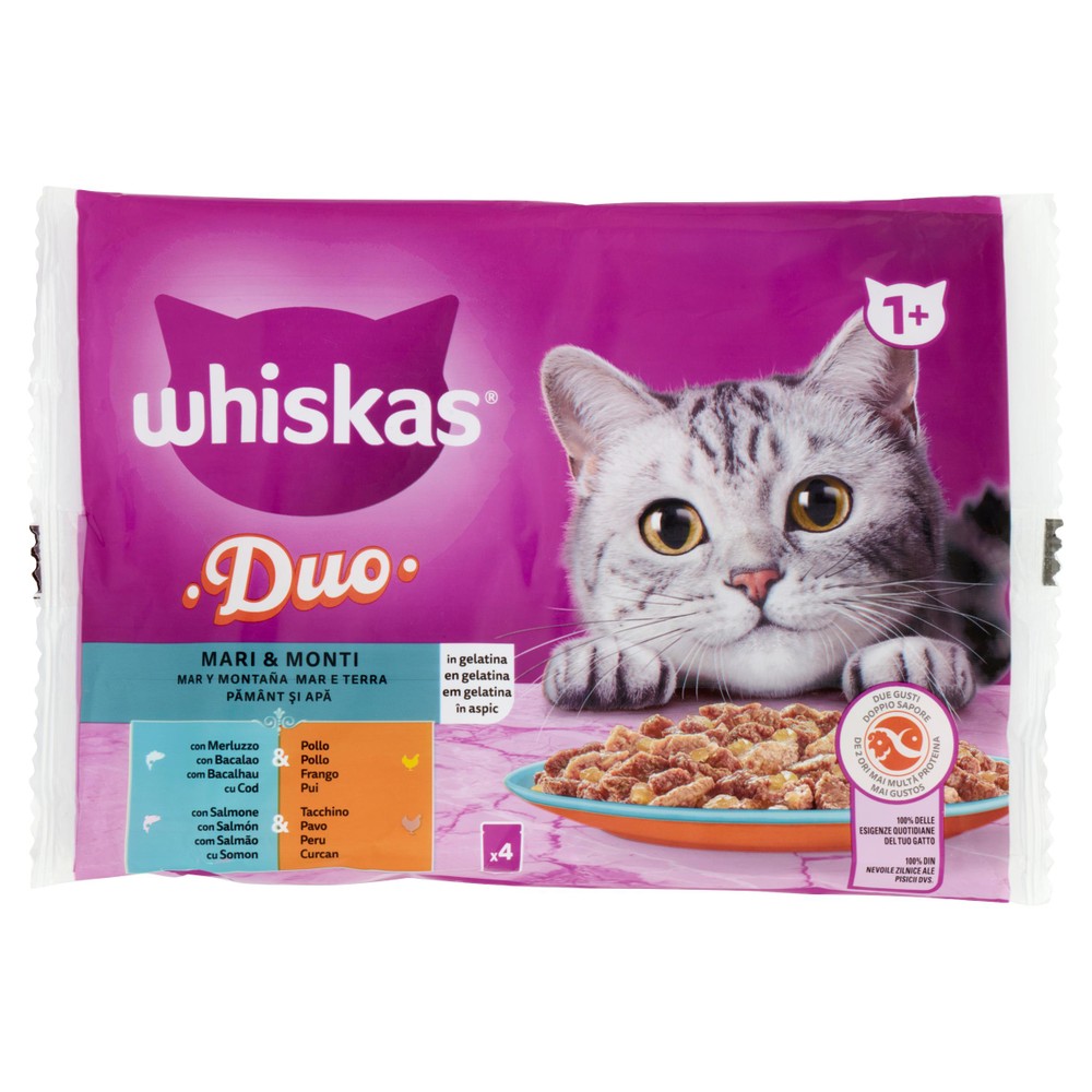Alimento Umido Per Gatti Pure Duo Mari&Monti Whiskas - Foto 1