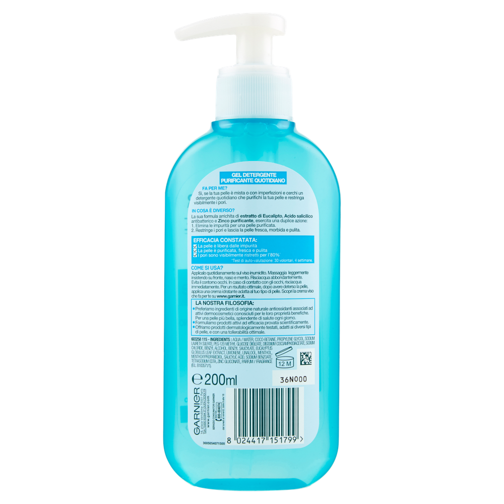 Gel Detergente Purificante Pureactive Skinactive Garnier - Foto 3