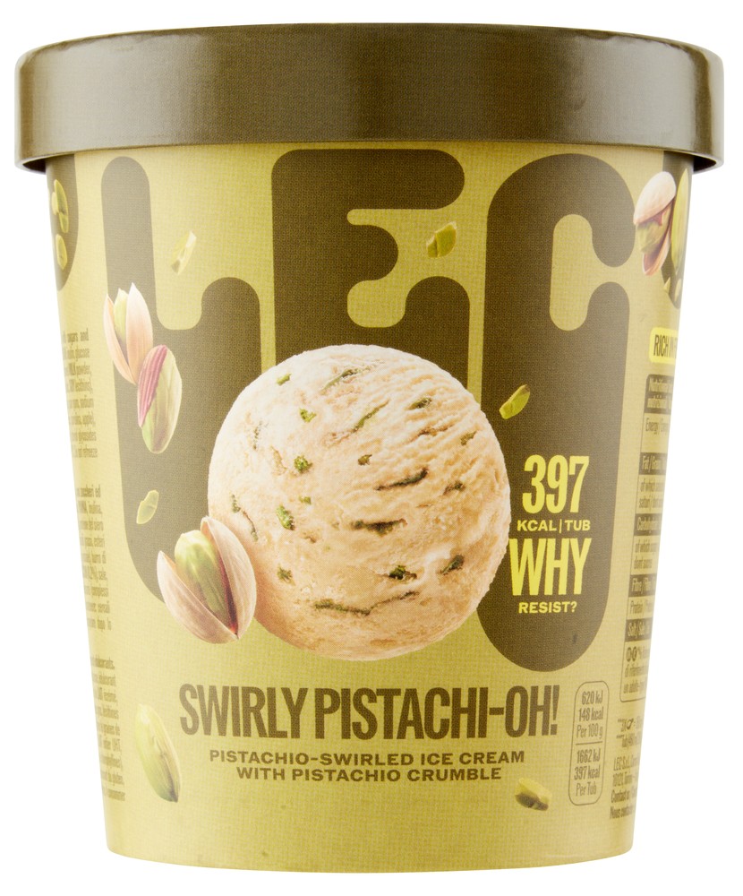 Gelato Variegato Al Pistacchio Con Crumble Al Pistacchio Lec - Foto 1