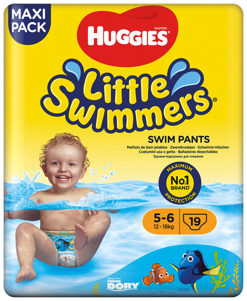 Pannolini Huggies Little Swimmers Taglia 5-6 - Foto 1