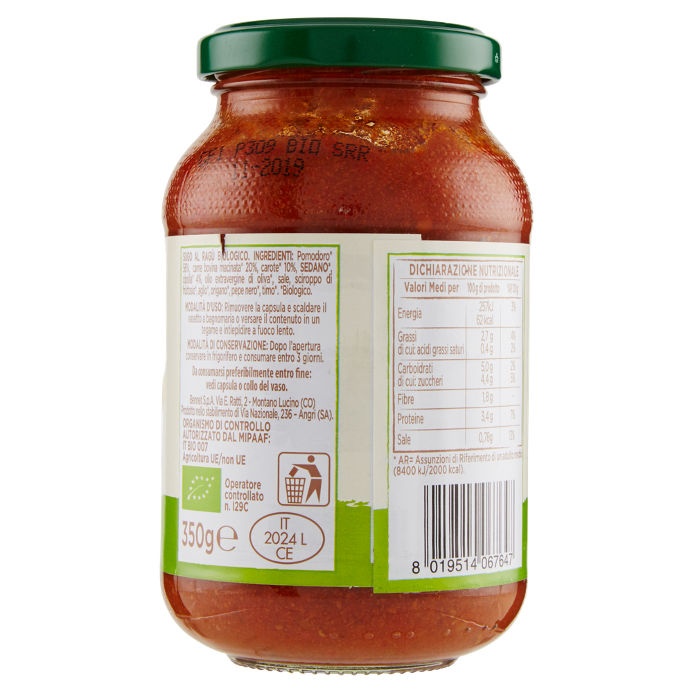 Ragu' Biologico Bennet Bio - Foto 3