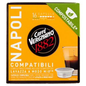 Capsule Caffè Napoli Compatibili Lavazza 16pz Caffè Vergnano - Foto 1
