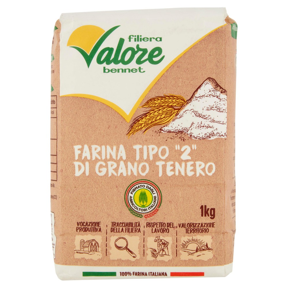 Farina Tipo "2" Di Grano Tenero Filiera Valore Bennet - Foto 1