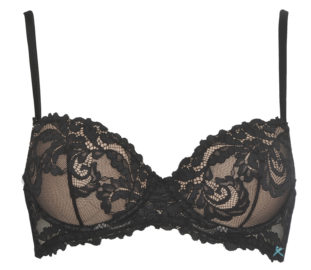 Reggiseno Balconette In Pizzo Con Ferretto 5 Nero Infiore - Foto 1