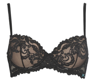 Reggiseno Balconette In Pizzo Con Ferretto 5 Nero Infiore - Foto 1