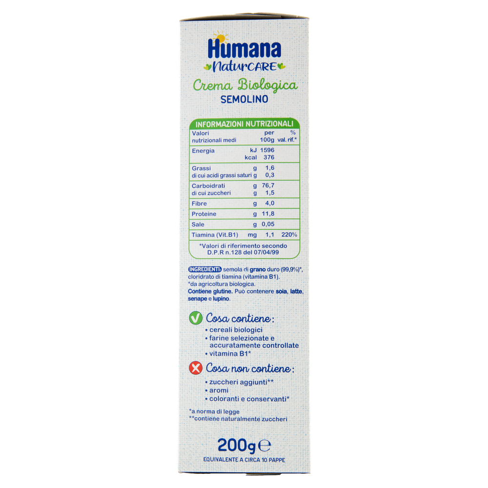Crema Semolino Bio Humana - Foto 2