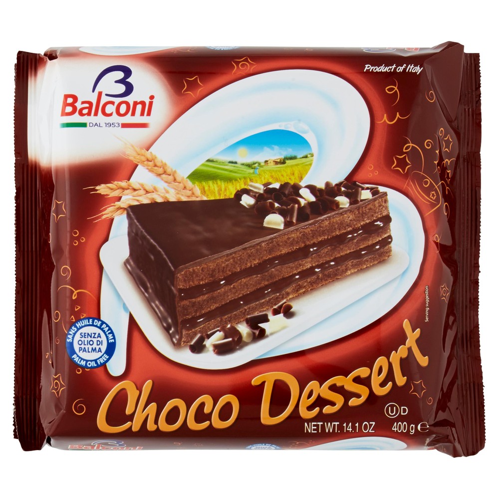 Torta Choco Dessert Farcita Con Crema Di Cacao Balconi - Foto 1