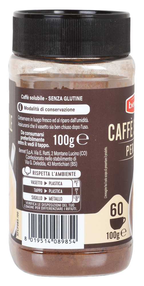 Caffe' Solubile Per Latte Bennet - Foto 2
