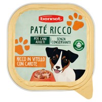 product.preview.arialabel Pate' Per Cani Ricco Vitello E Carote Bennet