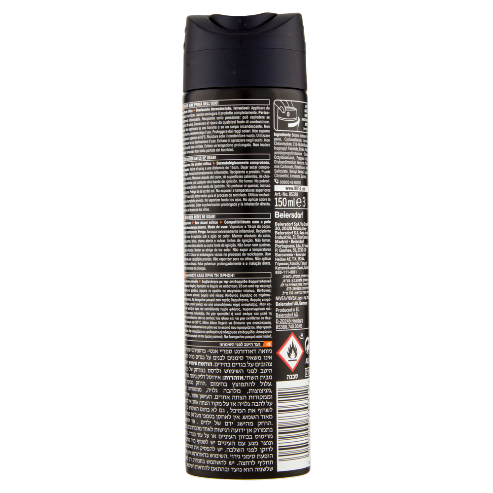 Deodorante Men Spray Black&White Ultimate Nivea