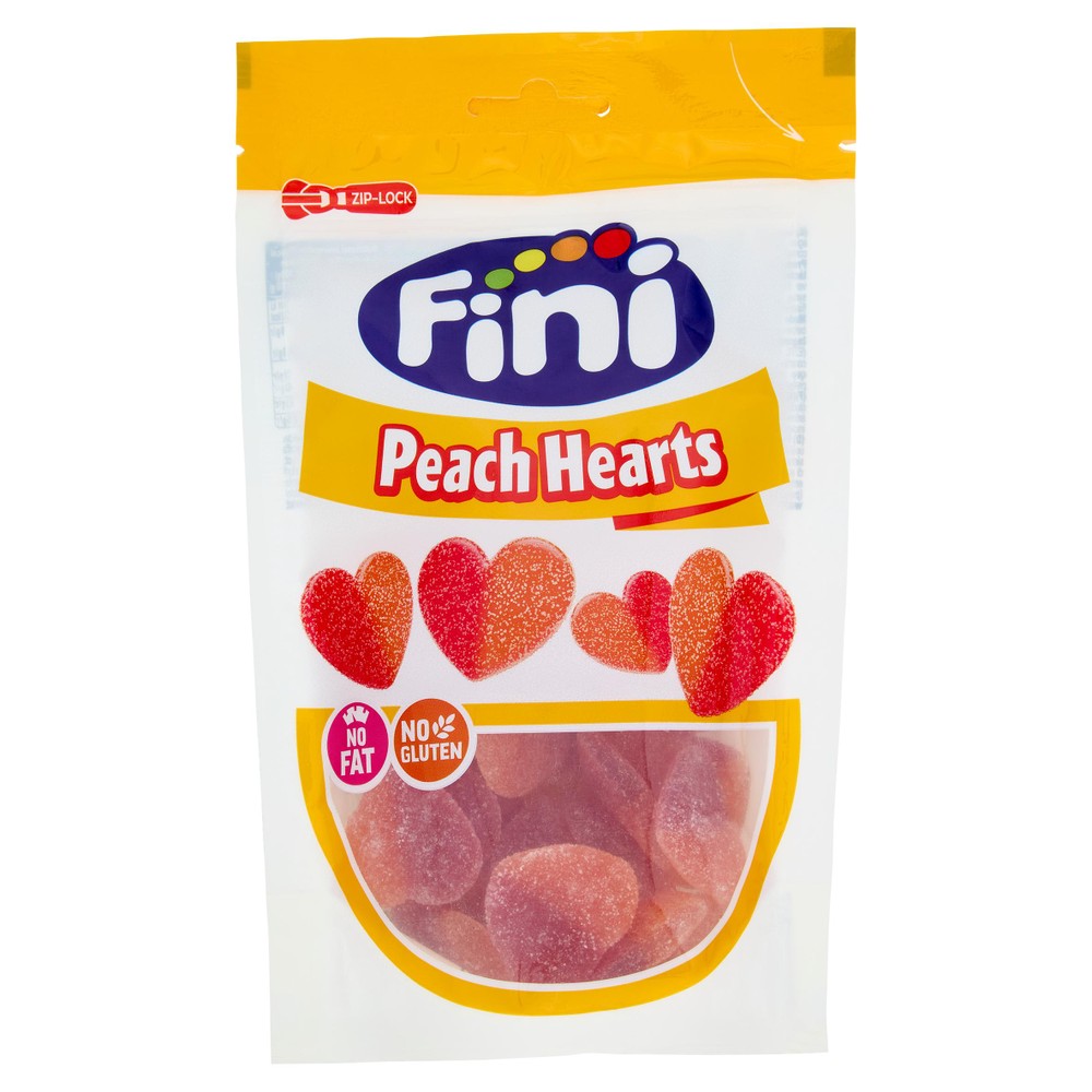 Caramelle Gommose Peach Hearths Con Cuore Di Pesca Frizzanti Fini - Foto 1