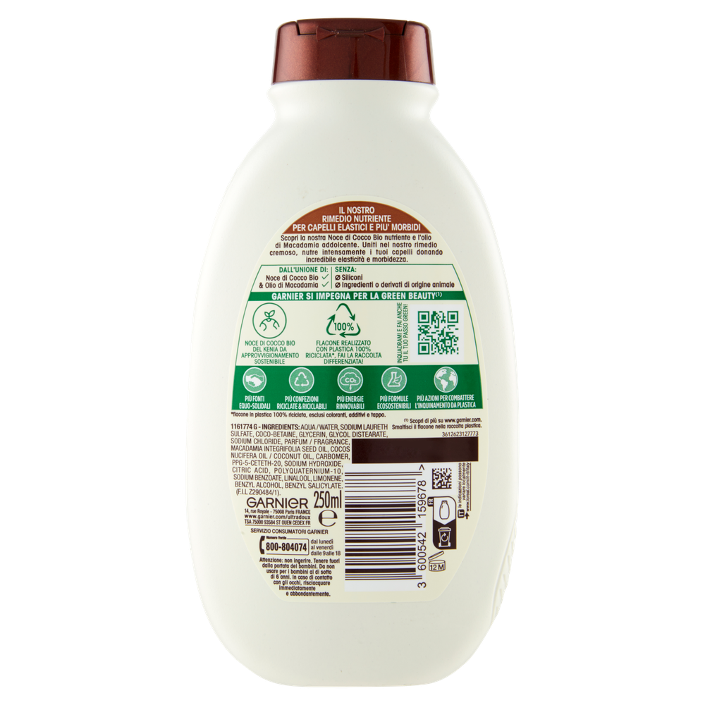 Shampoo Latte Di Cocco Ultradolce Garnier - Foto 3