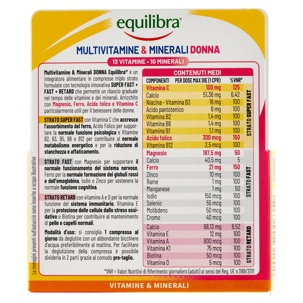 Multivitamine E Minerali Donna Equilibra - Foto 3
