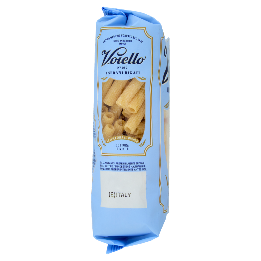 Pasta Sedani Rigati N.127 100% Grano Italiano Voiello - Foto 2