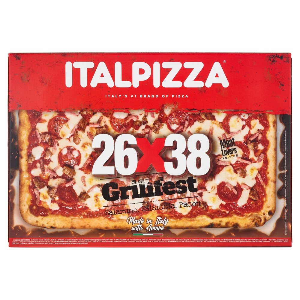 Pizza 26x28 Salamino Piccante Salsiccia Condita Pancetta Affumicata - Foto 1