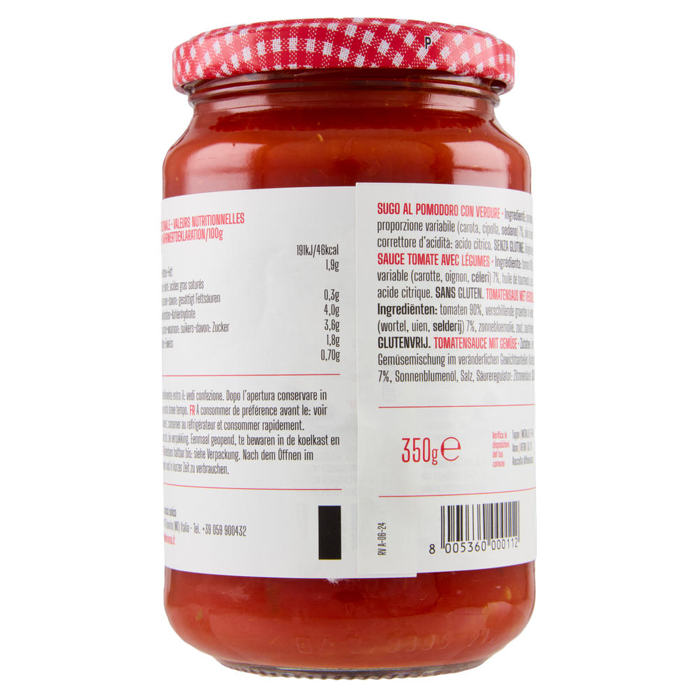 Sugo Di Pomodoro Fresco Italiano Le Conserve Della Nonna - Foto 3