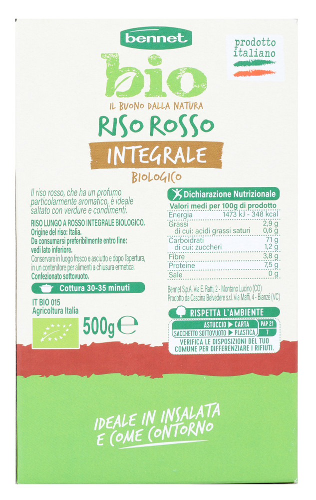 Riso Rosso Integrale Bennet Bio - Foto 3