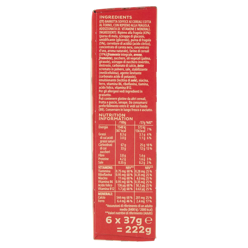 Barretta Morbida Di Cereali Ripiena Alla Fragola 6x37g Kellogg's - Foto 2
