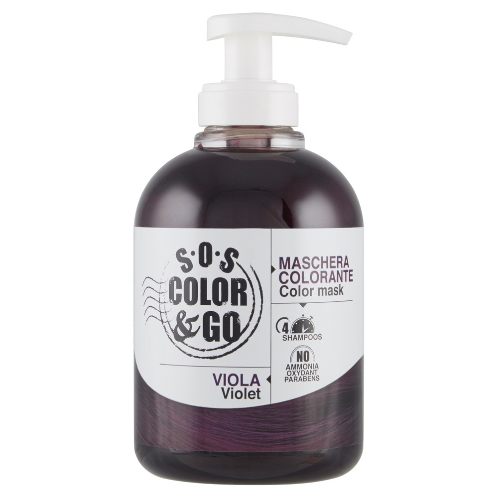 Maschera Colorante Capelli Sos Color & Go Viola - Foto 1