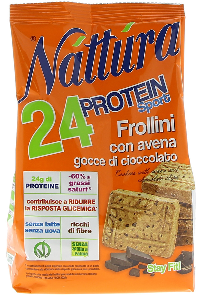Frollini Avena E Gocce Di Cioccolato Protein Nattura Sport - Foto 1