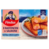 8 Bastoncini Di Salmone Con 100% Filetti Di Salmone Rosa Capitan Findu