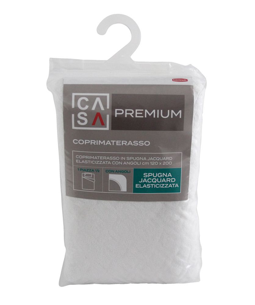 Coprimaterasso Angoli 1piazza1/2 Cm120x200 Spugna Jacquard Casa Premium - Foto 1