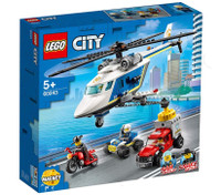 Inseguimento Sull ' elicottero Della Polizia Lego City + 5 Inseguimento Sull ' elicottero Della Polizia Lego City + 5