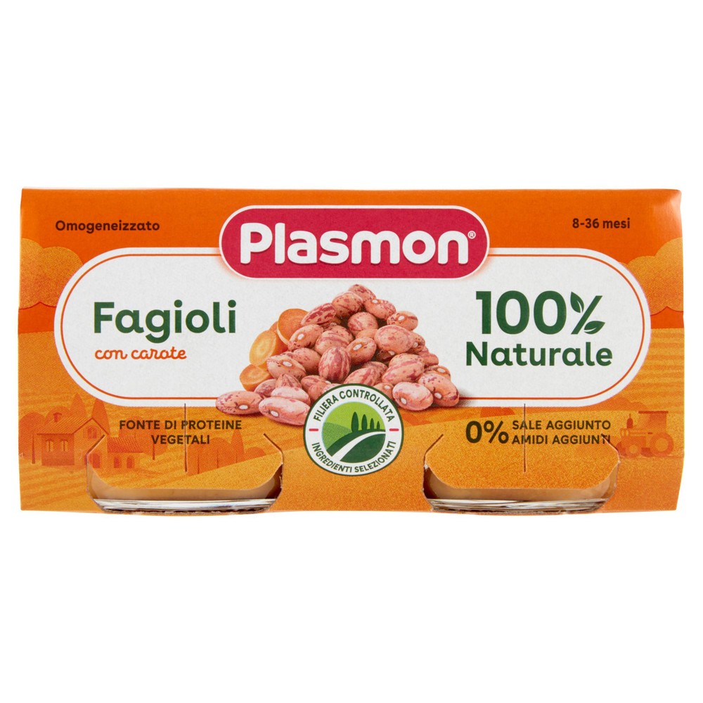 Omogeneizzato Fagioli Borlotti 2x80g Plasmon - Foto 1