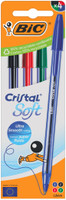 4 Penne Cristal Soft Colori Assortiti 4 Penne Cristal Soft Colori Assortiti
