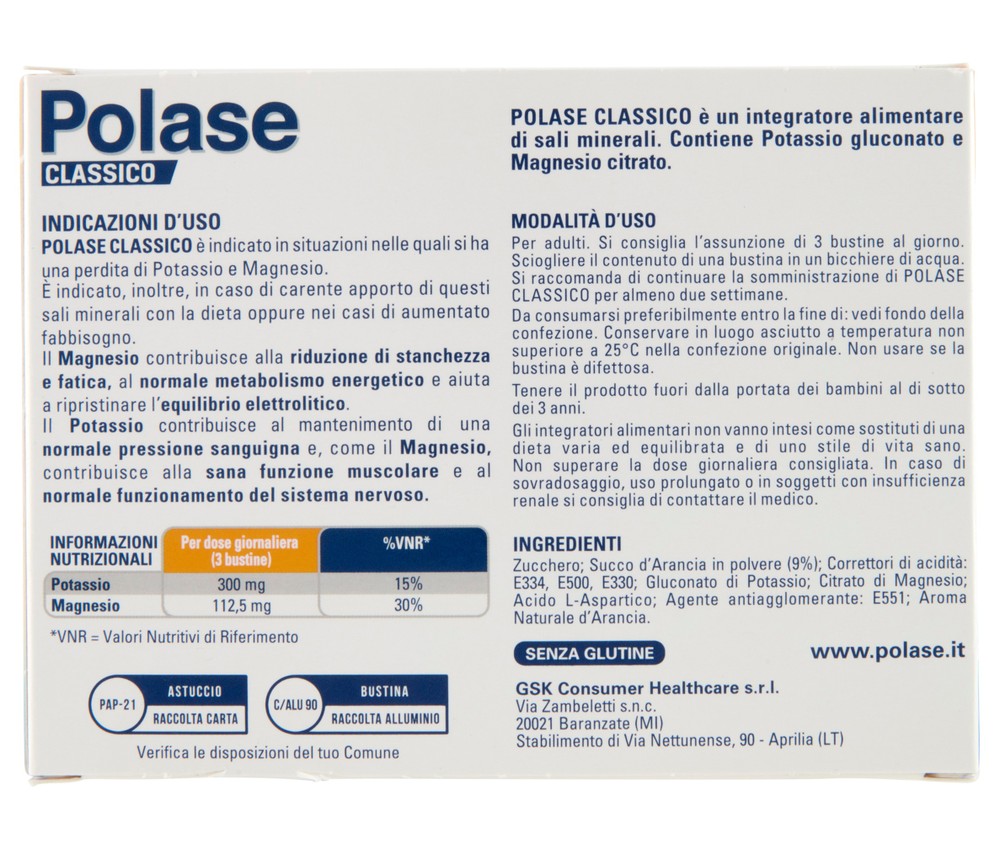 P-Polase Effervescente Gusto Arancia Pezzi 30 - Foto 3
