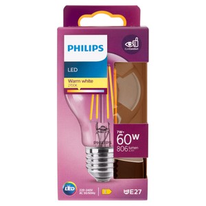 Lampadina Led Filamento Goccia 60w Attacco E27 Luce Calda Philips - Foto 1