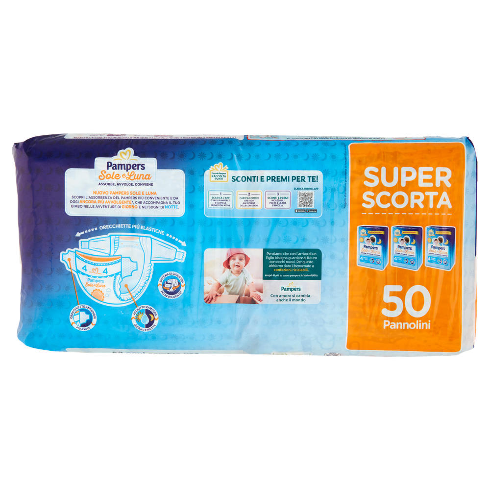 Pannolini Pampers Sole & Luna Maxi Pz 50 - Foto 3