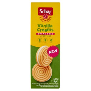 Schar Vanilla Creams Sugar Free 4 X 29 G - Foto 1