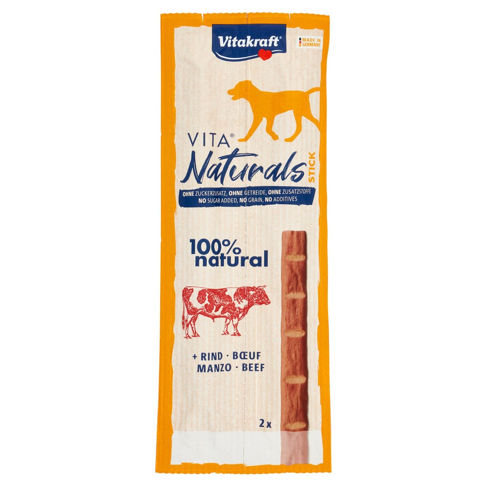 Naturals Sticks Manzo Cane Vitakraft Conf. Da 2 - Foto 1