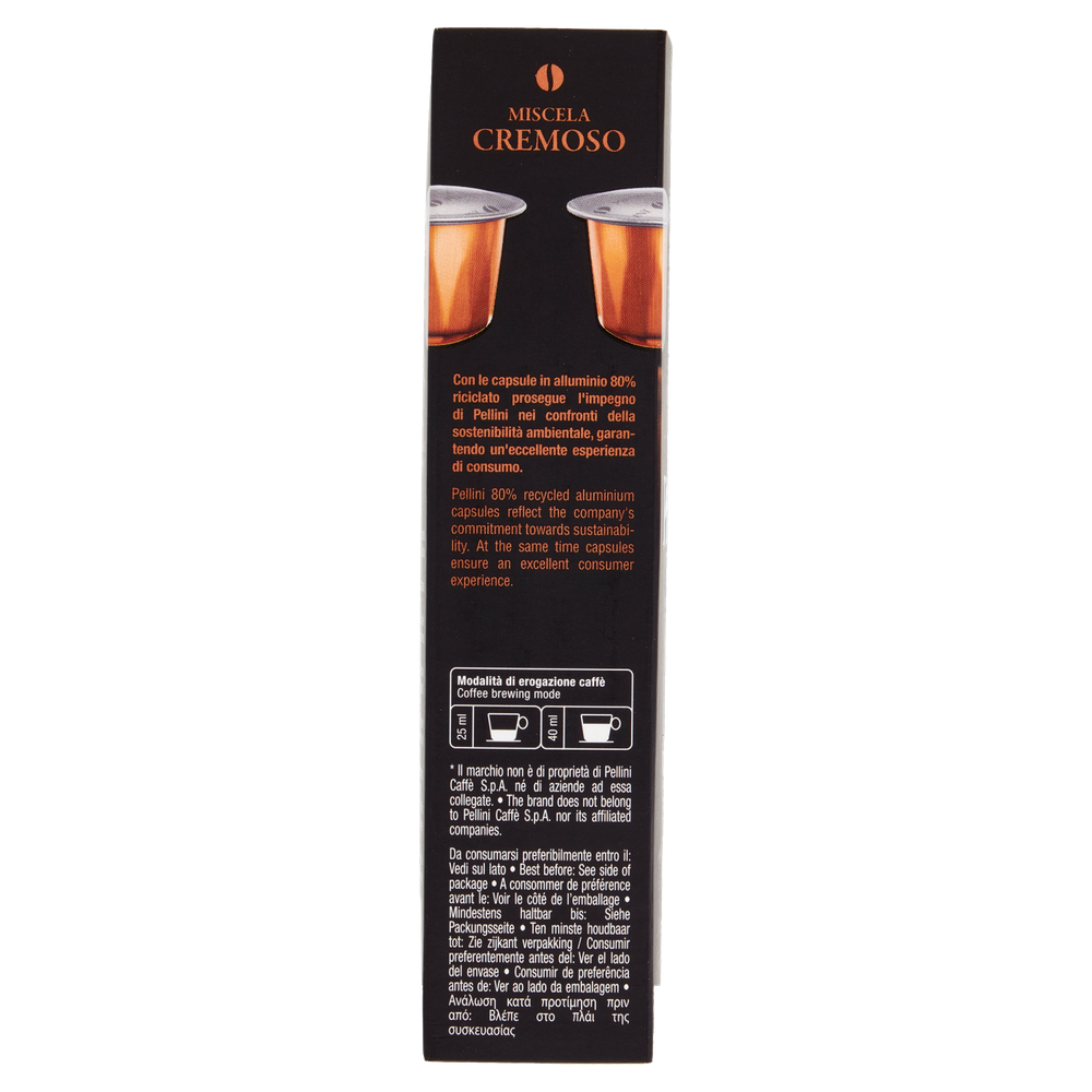 Caffè Miscela Cremoso Capsule Compatibili Nespresso 10pz Pellini - Foto 2