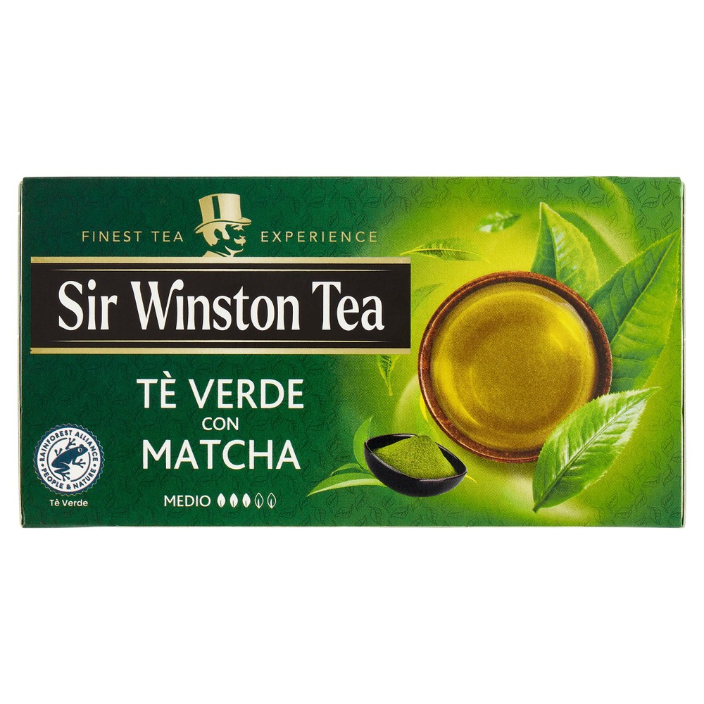 Tè Verde Con Matcha 20x1,75g Bustine Sir Winston Tea - Foto 1