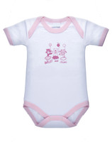 Body Neonata Mezza Manica 18/24 Bianco Bordo Rosa Intimami Body Neonata Mezza Manica 18/24 Bianco Bordo Rosa Intimami