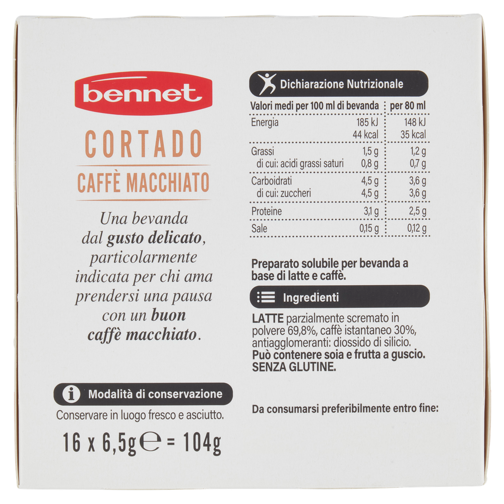 Caffè Cortado Macchiato Capsule Compatibili Nescafé 16pz Bennet - Foto 3