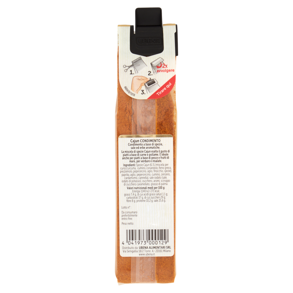 Condimento Cajun A Base Di Spezie, Sale Ed Erbe Aromatiche Ubena - Foto 3