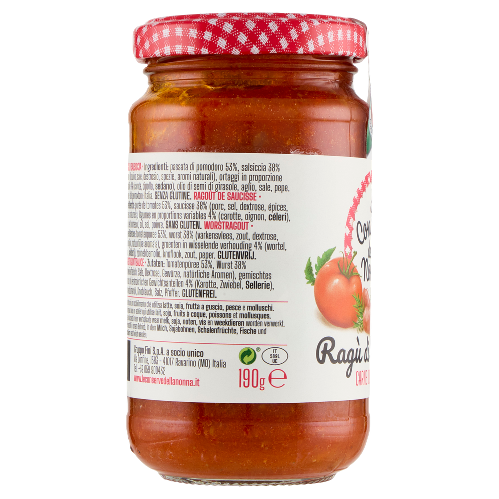 Ragu' Di Salsiccia Le Conserve Della Nonna - Foto 2