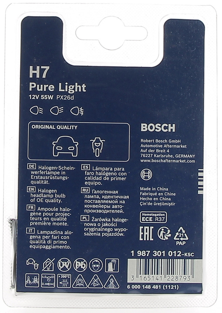 Lampadina Alogena Per Auto H7 Bosch - Foto 2