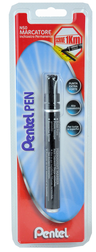 Marcatore Professionale Permanente N50 Pentel                     Nero - Foto 1