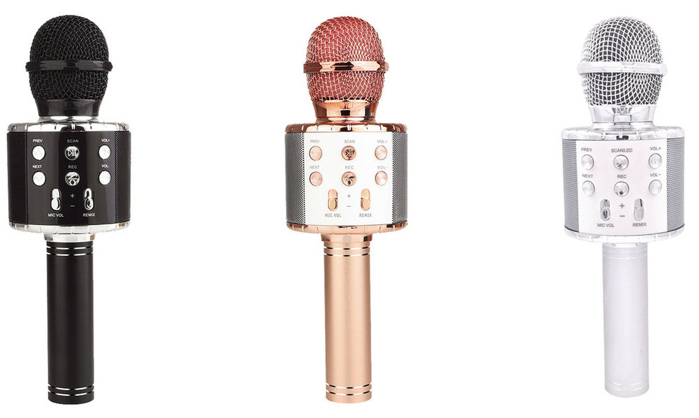Microfono Karaoke 3 Colori Assortiti Giocheria - Foto 1