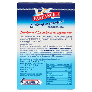 Lettere Di Cioccolato Senza Glutine Per Torte 80x0,75g Paneangeli - Foto 3