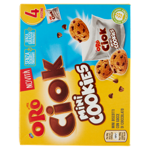 Mini Biscotti Oro Ciok Con Gocce Di Cioccolato 4x40g Oro Saiwa - Foto 3