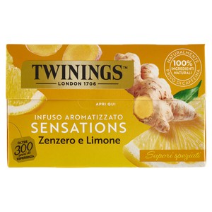 Infuso Aromatizzato Allo Zenzero E Limone Biologici 20x2g Twinings - Foto 1