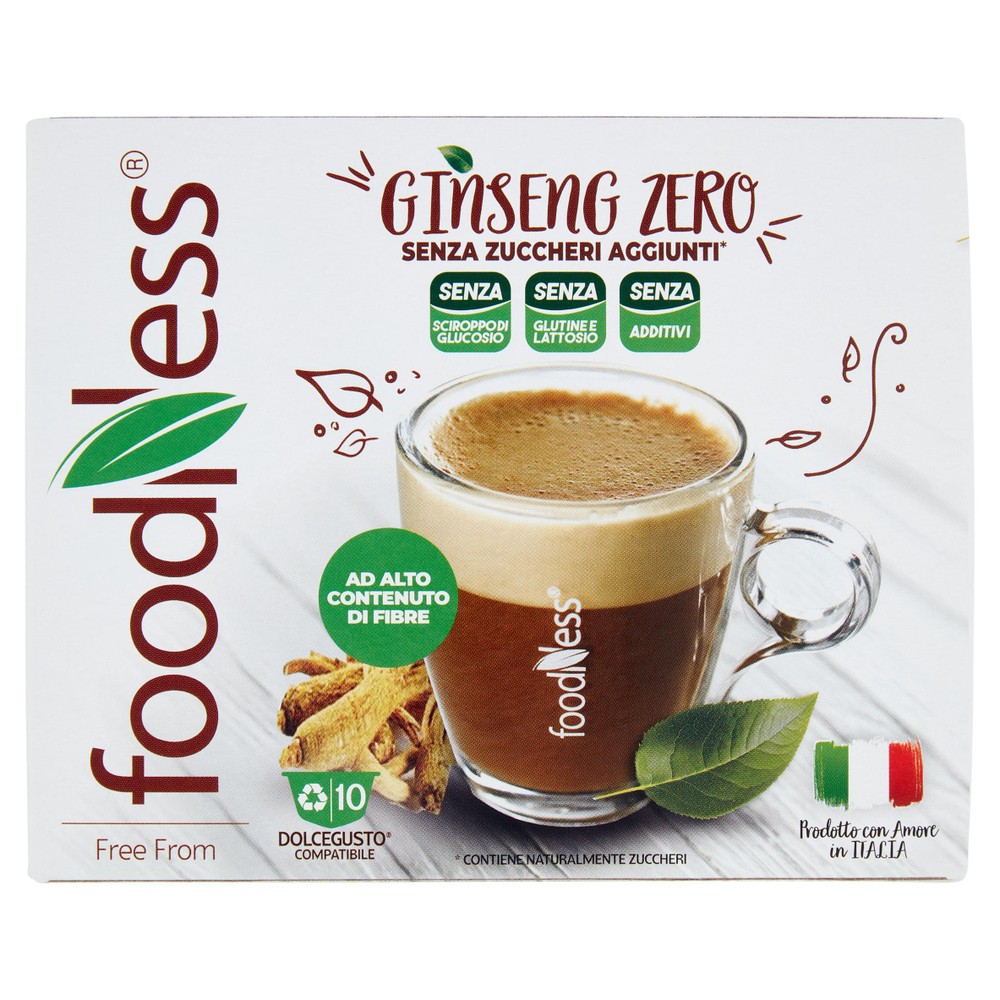 Caffe' Al Ginseng Zero In Capsule Compatibili Dolce Gusto Foodness - Foto 1