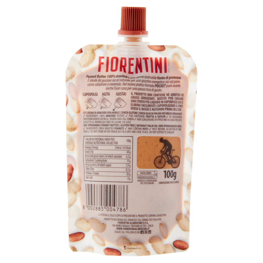 Crema Spalmabile Peanut Butter 100% Arachidi Senza Glutine Fiorentini - Foto 3